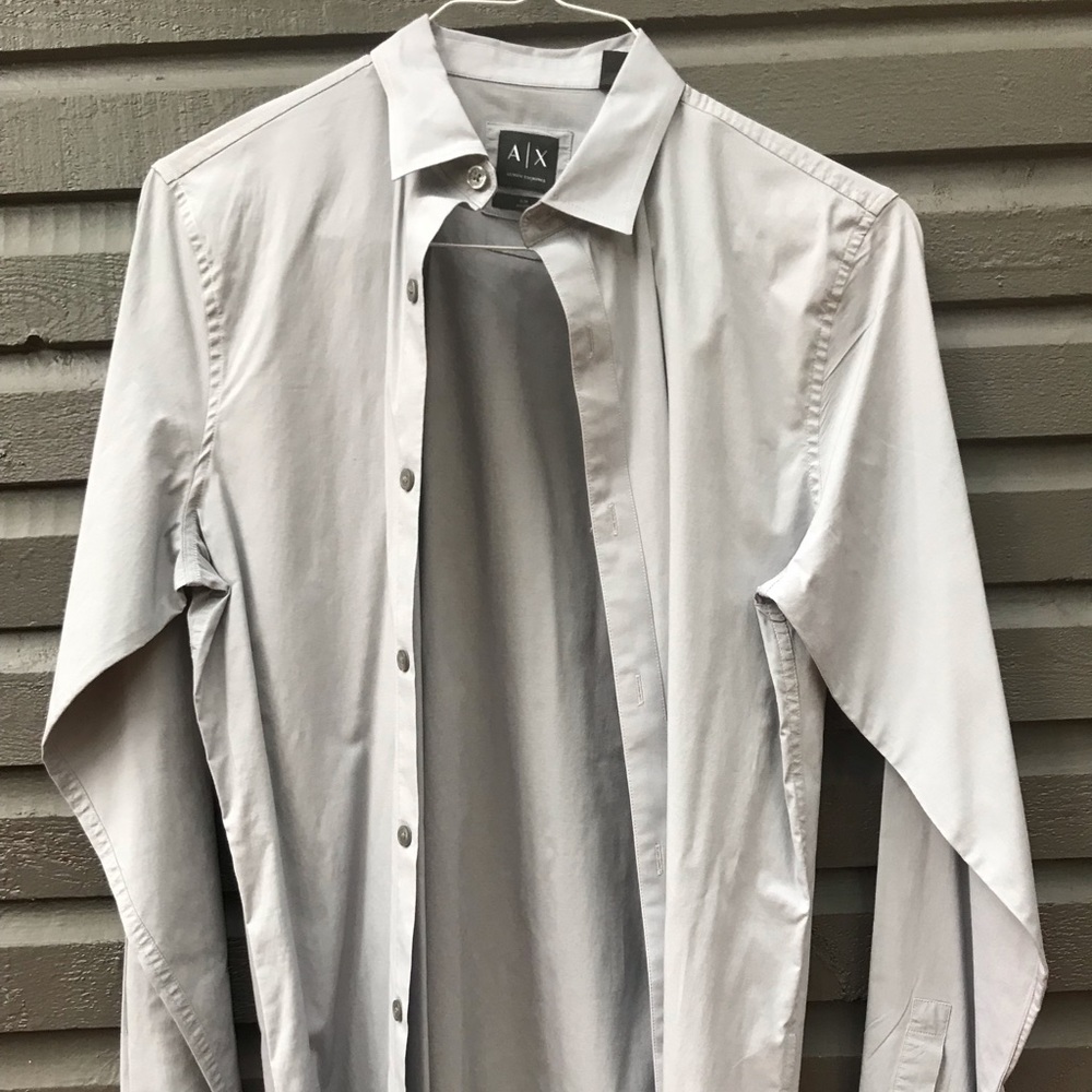 ARMANI EXCHANGE Long Sleeved Slim Fit Shirt